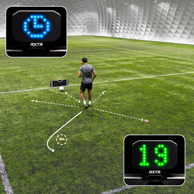 RXTR Pro Coach voetbalrebounder met reactielamp