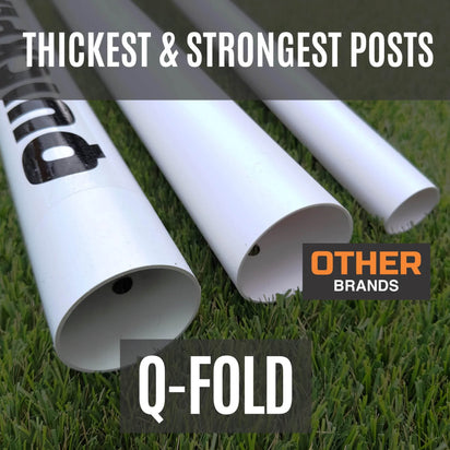 Q-FOLD Match inklapbaar voetbaldoel 370 x 180 cm