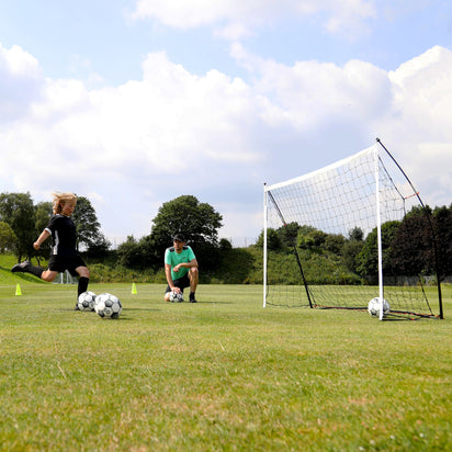 KICKSTER Portable Football Goal 1.8m x 1.2m (Yellow) - QUICKPLAY EU